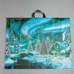 Новый год. Пакет "Дивный лес", полиэтиленовый с петлевой ручкой, 71х55 см - 25 шт.