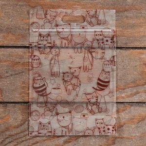 Пакет подарочный, с zip-lock застежкой, 15*23см - 50 шт.