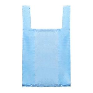 Пакет "Голубой", полиэтиленовый, майка, 28 х 50 см, 12 мкм - 100 шт.