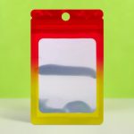 Пакет Зип-лок с окном, с еврослотом, огонь, 7 х 10 см - 100 шт.