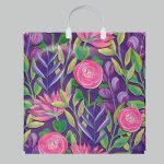 Пакет "Лепесток", полиэтиленовый с пластиковой ручкой, 36х33 см, 80 мкм - 10 шт.