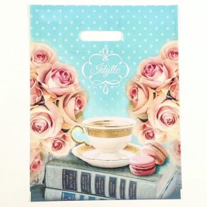 Пакет "Идиллия", полиэтиленовый с вырубной ручкой, 30х40 см, 60 мкм - 50 шт.