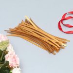 Клип-лента в нарезке, Золото, 25 см - 100 шт.