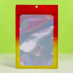 Пакет Зип-лок с окном, с еврослотом, огонь, 16 х 24 см - 100 шт.