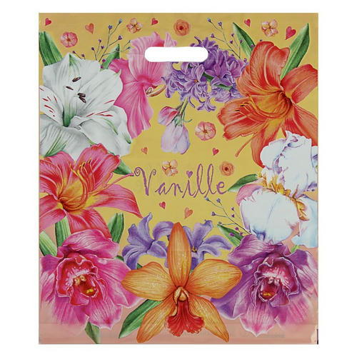 Пакет "Ваниль", полиэтиленовый с вырубной ручкой, 40 х 47 см, 45 мкм - 50 шт.