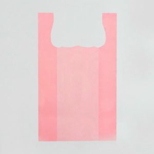 Пакет майка, полиэтиленовый, розовый 24 х 42 см, 8 мкм - 100 шт.