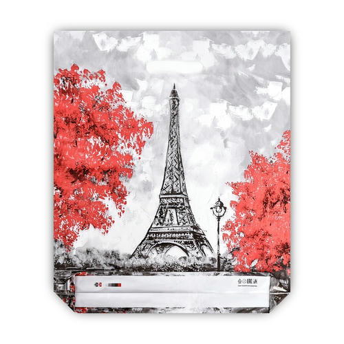 Пакет "Моменты", полиэтиленовый с вырубной ручкой, 38х45 см, 60 мкм - 25 шт. — изображение 2