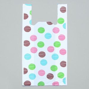 Пакет "Конфетти", полиэтиленовый, майка, 30 х 60 см, 22 мкм - 100 шт.