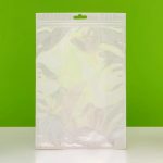 Пакет Zip-lock ПП, белый, со сплошным окном, плоский, еврослот, 16 х 24 см - 100 шт.