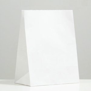 Пакет крафт бумажный фасовочный, прямоугольное дно 26 х 15 х 34 см 70 г/м2 - 20 шт.