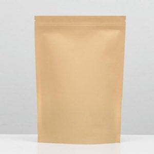 Пакет Zip-lock Крафт с прямоугольным окном 18 х 26 см - 50 шт.