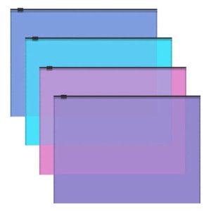 Папка-конверт на ZIP-молнии А4, 140 мкм, ErichKrause Fizzy Vivid, до 100 листов, микс - 12 шт.