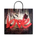 Пакет "О любви", полиэтиленовый с пластиковой ручкой, 37 х 34 см, 90 мкм - 10 шт.