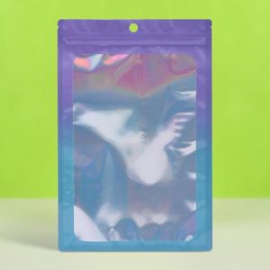 Пакет Зип-лок с окном, с еврослотом, градиент, 16 х 24 см - 100 шт.