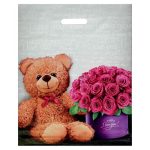 Пакет "Улыбка", полиэтиленовый с вырубной ручкой, 80 мкм, 40 х 50 см - 50 шт.