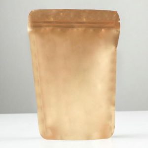 Пакет дой-пак, матовый, золотой, 14 х 20 х 4 см - 100 шт.