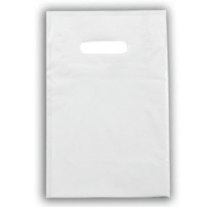 Пакет полиэтиленовый с вырубной ручкой, Белый 20-30 См, 70 мкм - 50 шт.