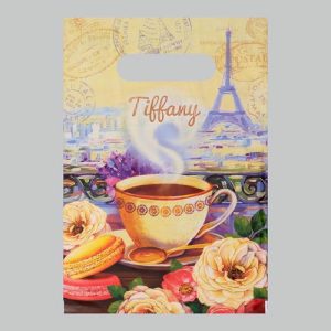 Пакет "Тиффани" полиэтиленовый с вырубной ручкой, 30 мкм, 20 х 30 см - 100 шт.