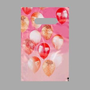 Пакет "Праздничные шары", полиэтиленовый с вырубной ручкой, 30 мк, 20 х 30 см - 50 шт.