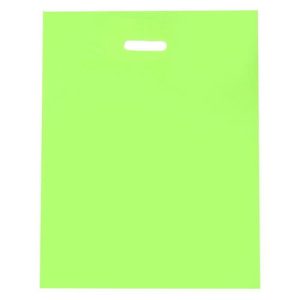 Пакет полиэтиленовый с вырубной ручкой, Салатовый 40-50 См, 30 мкм - 50 шт.