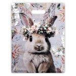 Пакет "Летний Зайка", полиэтиленовый с вырубной ручкой, 30х40 см, 60 мкм - 50 шт.