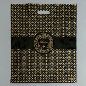 Пакет "Перфекто Квадро", полиэтиленовый с вырубной ручкой, 90 мкм 42 х 48 см - 25 шт.