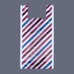 Пакет "Параллели", полиэтиленовый, майка, 30 х 60 см, 22 мкм - 100 шт.