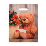 Пакет "Тедди", полиэтиленовый с вырубной ручкой 31х40 см, 60 мкм - 50 шт.