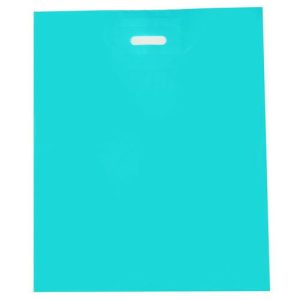 Пакет полиэтиленовый с вырубной ручкой, Бирюзовый 50-60 См, 70 мкм - 50 шт.