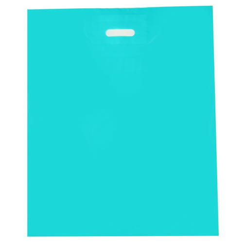 Пакет полиэтиленовый с вырубной ручкой, Бирюзовый 50-60 См, 70 мкм - 50 шт.