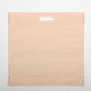 Пакет с вырубной ручкой 42 х 40 см, бежевый - 20 шт.