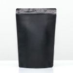 Пакет дой-пак, матовый,черный с окном, 20 х 30 х 4 см - 100 шт.