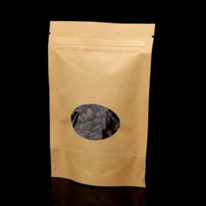 Пакет Zip-lock Крафт с круглым окном 11 х 16 см - 50 шт.