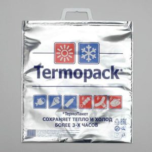 Термопакет трёхслойный, 42 х 45 см (внеш. метал/внутр. метал.) - 1 шт.