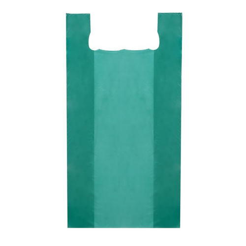Пакет майка, полиэтиленовый, зеленый 45 х 90 см, 19 мкм - 50 шт.