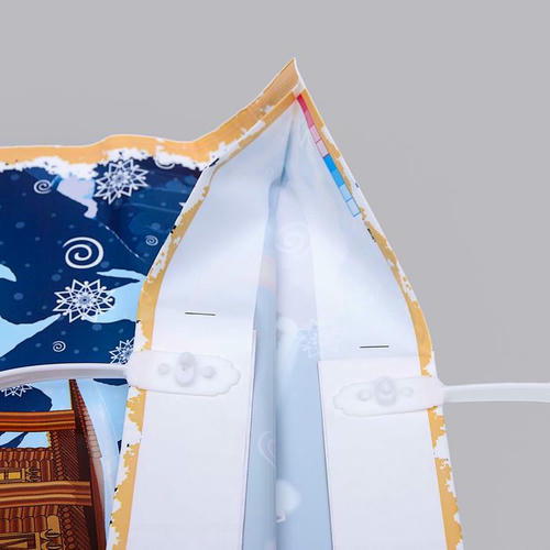 Новый год. Пакет "Новогодняя доставка", полиэтиленовый с пластиковой ручкой, 37х35 см - 5 шт. — изображение 2