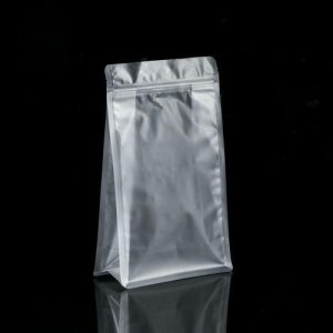 Пакет восьмишовный с плоским дном матовый с отрыв. замком прозрачный матовый, 16 х26 х 8 - 100 шт.