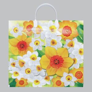 Пакет "Нарцисс", полиэтиленовый с пластиковой ручкой, 80 мкм 37 х 34 см - 10 шт.