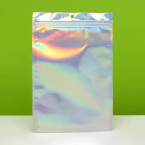 Пакет Zip-lock ПЭТ, иридисцентный, со сплошным окном, плоский, еврослот 16 х 24 см - 100 шт.