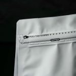 Пакет восьмишовный с отрывным замком, белый, матовый, 13,5 х 26 + 7,5 см - 100 шт.