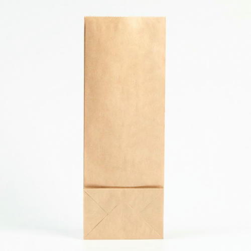 Пакет крафт бумажный, фасовочный, прямоугольное дно, 12 х 8 х 33 см, 50 г/м2 - 100 шт. — изображение 2