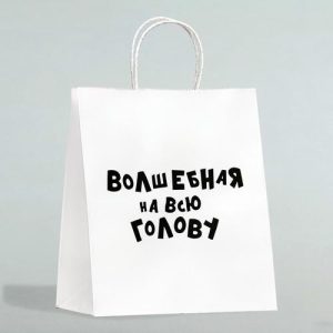 Пакет подарочный с приколами «Волшебная на всю голову», 24 х 14 х 30 см - 10 шт.