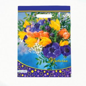 Пакет "Ноктюрн", полиэтиленовый, с вырубной ручкой, 30 х 40 см, 60 мкм - 25 шт.