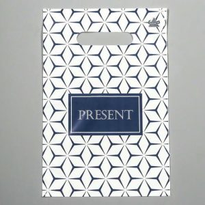 Пакет "Презент стиль", полиэтиленовый с вырубной ручкой, 20х30 см, 30 мкм - 100 шт.