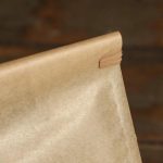 Пакет крафт бумажный, с окном, прямоугольное дно, 22 х 11 х 28 см - 50 шт.