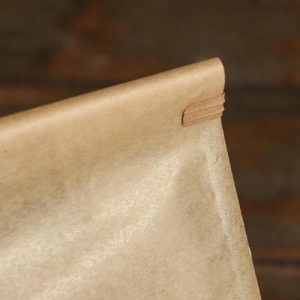 Пакет крафт бумажный, с окном, прямоугольное дно, 22 х 11 х 28 см - 50 шт.