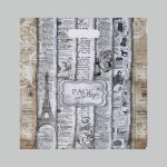 Пакет "Страницы", полиэтиленовый с вырубной ручкой, 40 х 47 см, 45 мкм - 50 шт.