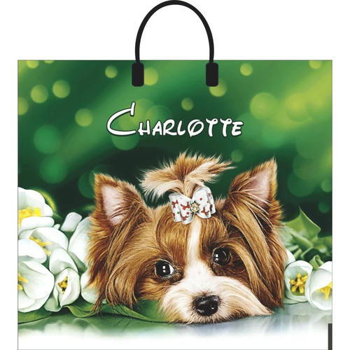 Пакет "Шарлотта", полиэтиленовый с пластиковой ручкой, 38 х 35 см, 90 мкм - 10 шт. — изображение 3