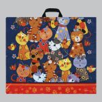 Пакет "Кошкин дом", полиэтиленовый с петлевой ручкой, 60 х 50 см, 70 мкм - 25 шт.