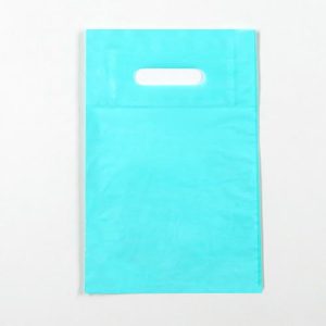Пакет полиэтиленовый с вырубной ручкой, Бирюзовый 20-30 См, 30 мкм - 50 шт.